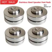 4pcs 45mm/1.8" Stainless Steel Speaker Feet Pads with 304 Stainless Steel Balls