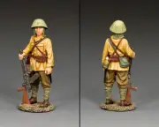 KING & COUNTRY WW2 JAPANESE NAVY JN071 IMPERIAL JAPANESE ARMY STANDING MG