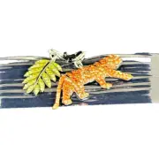 SCS RETIRED MEMBERSHIP EXCULSIVE TIGER/LEAF CHARMS