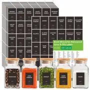 432 Pcs Minimalist Spice Jar Labels Preprinted Kitchen Pantry Containers Labels