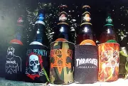 POWELL AND THRASHER MAGAZINE STUBBIE HOLDERS ***KIT OUT YO BREWS***