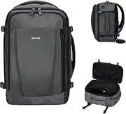 [ECOHUB] Ryanair Cabin Bag 40x20x25 Underseat Travel Bag 13 Pockets Hand Luggage Backpack Recycled PET Eco Friendly Rucksack for Women & Men Carry on Bag with USB Port, 20L