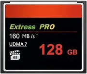 CF128GB CompactFlash Memory Card UDMA Speed Up to 160MB/s Camera Card for External Data Storage