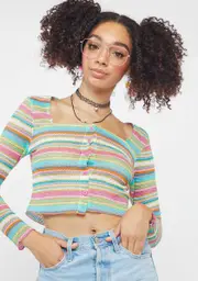 Minty Golden State Of Mind Crop Top