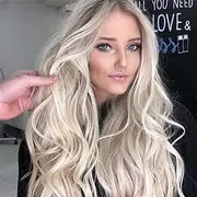 Long Curly Wig, Breathable Women Wig Blonde for Weddings