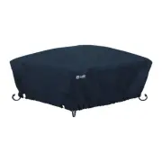 Square Fire Pit Cover 36 inch Water-Resistant Polyester Black Outdoor Protection