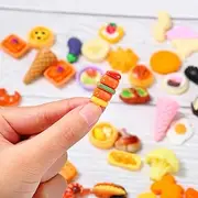 Slime Charms- 50 Pcs Fake Sweets, Slime Charm, Stitch Sweet, Charm for Crafting, Slime Scent, Lollypop Charms, Resin Charms Sweets, Slime Charm Sweet, Rainbow Slime Charm, Cute Charms Set (A)