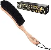 Atzi Hats Hat Brush Clothes Brush for Suits Lint Brush Felt Cowboy Hat Cleaner Suit Brush Laundress Lint Roller Wool Cashmere Velvet Furniture Pet Hair Cleaning Kit 100% Horsehair Bristle, 1 Pack