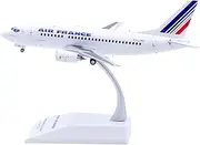 Pre-Built Model Aircraft 15CM for Air France B737-500 F-GJNT Miniature Aircraft 1:200 Scale Metal Airplane Model with Base Miniature Airplane Model