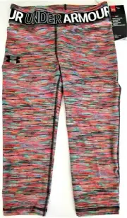 Under Armour Girls' Capri Spandex Leggings Pants Youth Twist S, M, L & XL - NWT