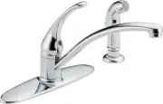 Delta B4410LF Chrome Foundations Kitchen Faucet With Side Spray