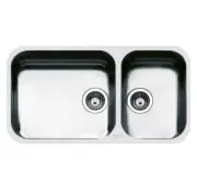NEW Smeg UM4530A Undermount Stainless Steel Double-Bowl Sink