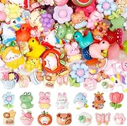 100Pcs Slime Charms Mixed Cute Craft Making Resin Making Kit for Sime Making Supplies Phone Junk Case Kawaii Accessories DIY Scrapbooking Crafts