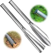 Gardening Shovel Multi-Purpose Garden Knife, Planting Tool for Weeding, Precise Bulb Planting and Cultivating with Hanging Hole Yard Heavy Duty Trowel Garden Tool (Sliver)