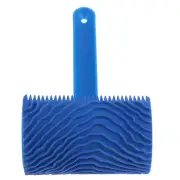 Blue Rubber Wood Grain Paint Roller DIY Graining Painting Tool.RI