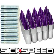 20 PC POLISHED/PURPLE LUG NUTS CONVERSION ADAPTER KIT 12X1.5 TO 12X1.5 WHEELS