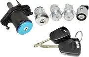 Door Lock Set Compatible for Ford Fiesta MK5 Compatible for Fusion 2001-2008 1479661 2S61-A22050N-CK 2S61A22050NCK