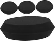 SHINEOFI 4pcs Black Angled Edge Waxing Sponge for Efficient Car and Furniture Polishing Versatile Buffing Pads for Enhanced Shine and Wax Application Various Vehicle