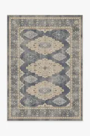 150' x 215' | Machine Washable Runner Rug | Kid & Pet Friendly | Indoor Rug | Maxine Dusk Blue Flatwoven Rug | Ruggable