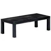 Coffee Table Black 110x50x35 cm Solid Mango Wood vidaXL
