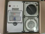 15 amp 3 PIN RCD PROTECTED - Switched Socket Outlet IP66 INDUSTRIAL