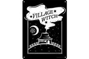 Grindstore Village Witch Mini Tin Sign (Black) (One Size)