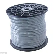 GRAY 500ft foot BULK STEREO balanced and shielded xlr trs audio mic cable wire