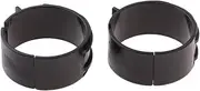koolsoo 2 Sets of 31.8mm 34.9mm Road Bike Front Derailleur Clamp Adapter Black