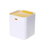 Creative Desktop Mini Trash Bin with Spring Lid Garbage Storage Basket Office Home Paper Basket Car Trash Can Small Cute Dustbin