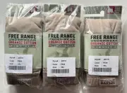 Lots 3 Duluth Trading Men's Free Range Organic Cotton Boxer Brief Pew 3XL 48-50