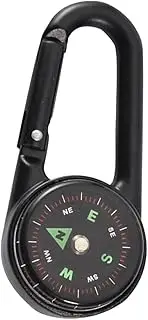 Double Sided Pocket Compass with Carabiner Hook Portable Hiking Keychain Compass for Outdoor Adventures