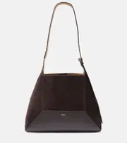 [Jimmy Choo] Jimmy Choo Diamond Medium suede and leather tote bag One Size brown