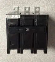 NEW Eaton Cutler Hammer BAB3020HT Circuit Breaker 3 Pole 20 Amp 240V Bolt on