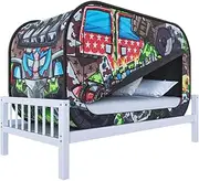 Skywin Bed Tent Twin - Pop Up Privacy Tent for Twin Bed, Collapsible, Breathable, Light Reducing Pongee Bed Canopy for Warm and Cozy Night, Black