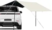 Car Tailgate Shade Awning Tent, Auto Rear Tent Sun Shelter, Lightweight and Portable Car Canopy Tent for Camping, Weekend Picnics, Family Gatherings, Carting Activities