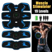 EMS Abdominal Muscle Toning Trainer ABS Stimulator Toner Fitness Belt Exerciser