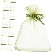 Abaodam 50pcs Fruit Net Bags: 15 X 20 Cm Breathable Organza Mesh Bag for Protecting Fruits and Vegetables Reusable Pouches for Garden Use