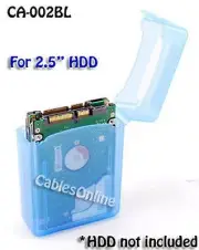 2.5 Inch HDD Protective Storage Box for IDE/SATA Blue