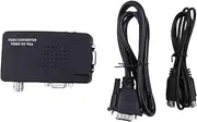 Svideo AV to VGA Converter Adapter Composite AV CVBS in VGA Out 1080P for TV to PC Monitor HDTV