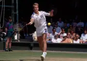 Stefan Edberg of Sweden at the Wimbledon Lawn Tennis Championships- Old Photo 2