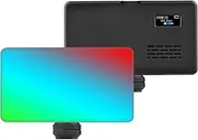 GUYOS PocketVideo Light LED Fill Light 2500K-9000K Dimmable 20 Lighting Effects Built-in Battery with Cold Shoe Mount Adapter for Vlog Selfie Live Streaming Video Conference Lighting