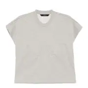 [pushBUTTON] Gray Bra Point Sleeveless Jersey Tee