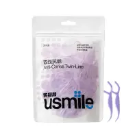 在飛比找蝦皮購物優惠-usmile 雙線牙線棒