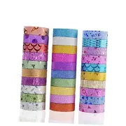 Juego de cintas de enmascarar de 30 rollos Washi, colección de cintas para