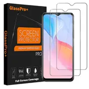 [2 PACK] Vivo Y21S Screen Protector Full Coverage Tempered Glass Screen Protector Guard (Clear) - Case Friendly