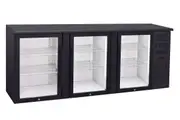 Anvil 3 Door, Glass, Back Bar Fridge - Commercial Bar Fridges (ICE-BBZ0300) - BBZ0300-ICE