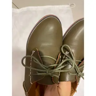 Hong Wa 墨綠色牛津鞋 23.5