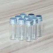 4ML Screw Aluminum Vials Glass Bottles Tiny Storing 20-200PCS Perfume Essential
