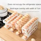 3 Layer / 4 Layer Egg Roller Rack Large Capacity Refrigerator Egg Storage Box