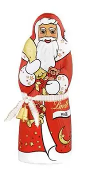 Lindt Santa White Chocolate With Bell 125g